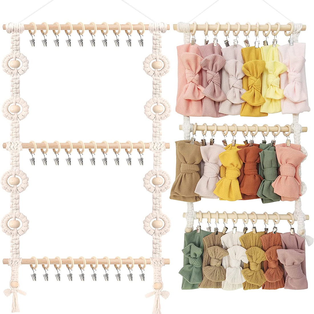 Baby Nursery Decor Ideas - Макраме настенный держатель для повязки на