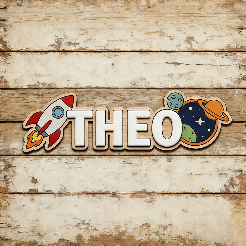 Baby Nursery Sign - Персонализированная табличка с именем в виде