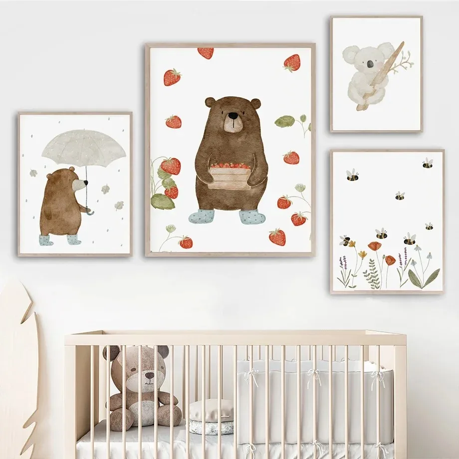 Baby Nursery Artwork - Милые картины на холсте в стиле
