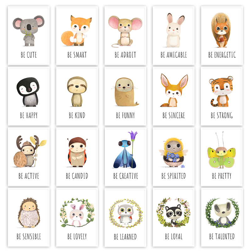 постеры на стену картина на ст – обзор и цена Baby Nursery Animal Pictures