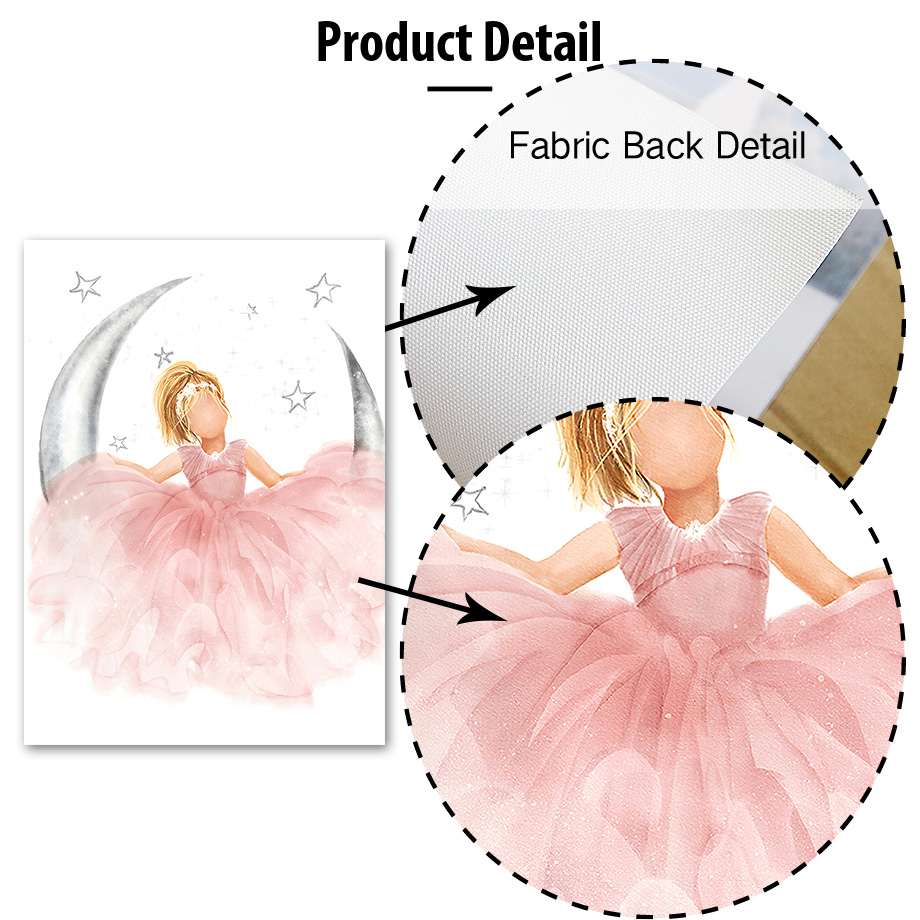 Розовый Ангел Девушка Солнце Л – обзор и цена Baby Nursery Prints