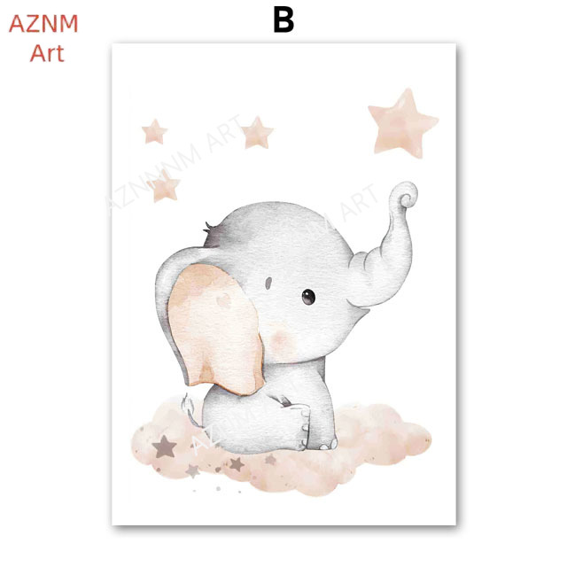 Постеры с изображением слона,  – обзор и цена Baby Nursery Artwork
