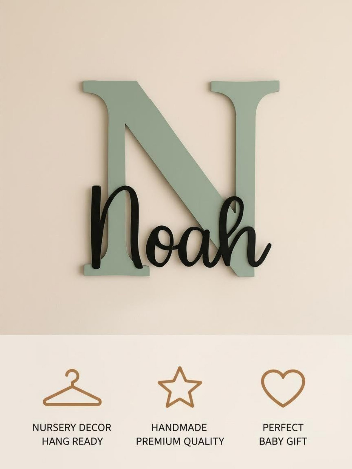 Деревянная табличка с именем в – обзор и цена Baby Nursery Sign
