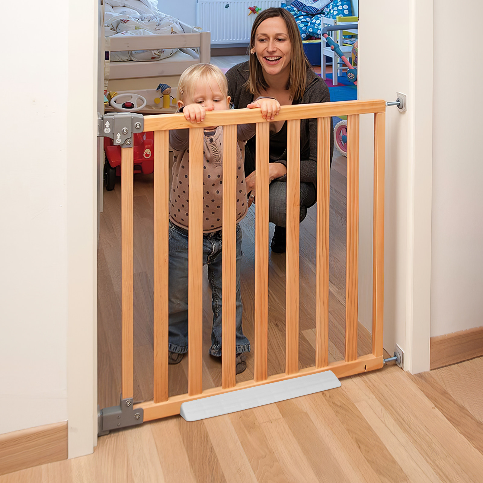 Фиксатор для защитных ворот: о – обзор и цена Baby Gate Extra Wide