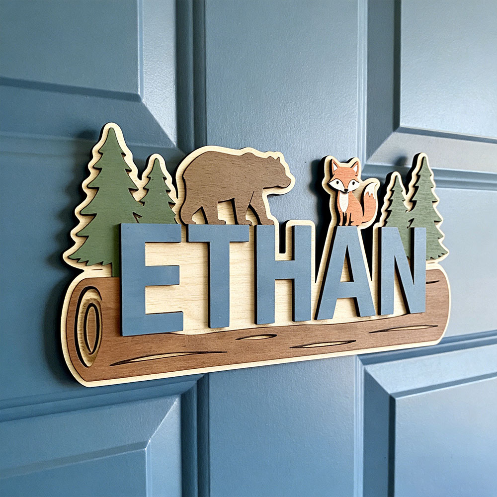 Деревянная табличка с именем н – обзор и цена Baby Nursery Sign