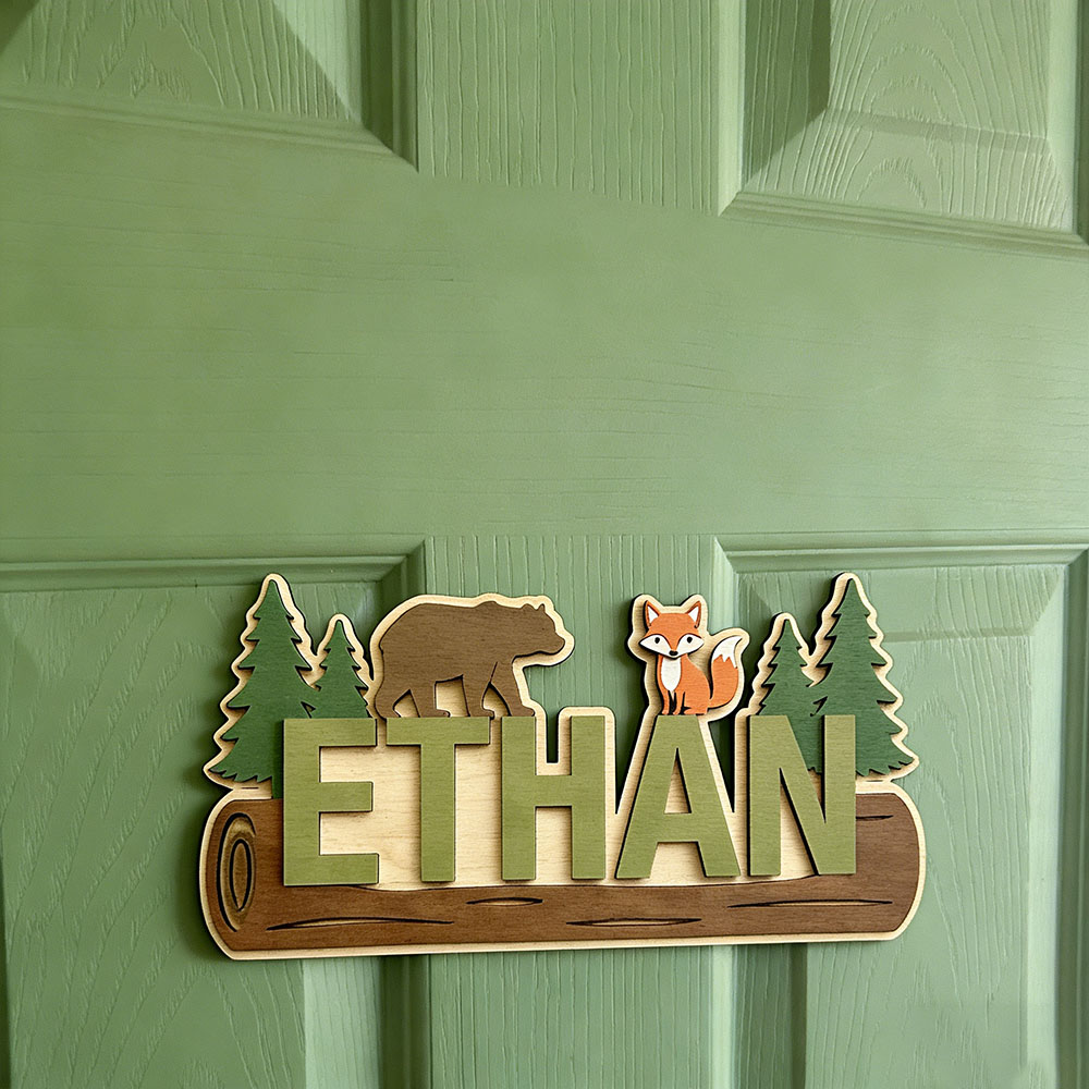 Деревянная табличка с именем н – обзор и цена Baby Nursery Sign