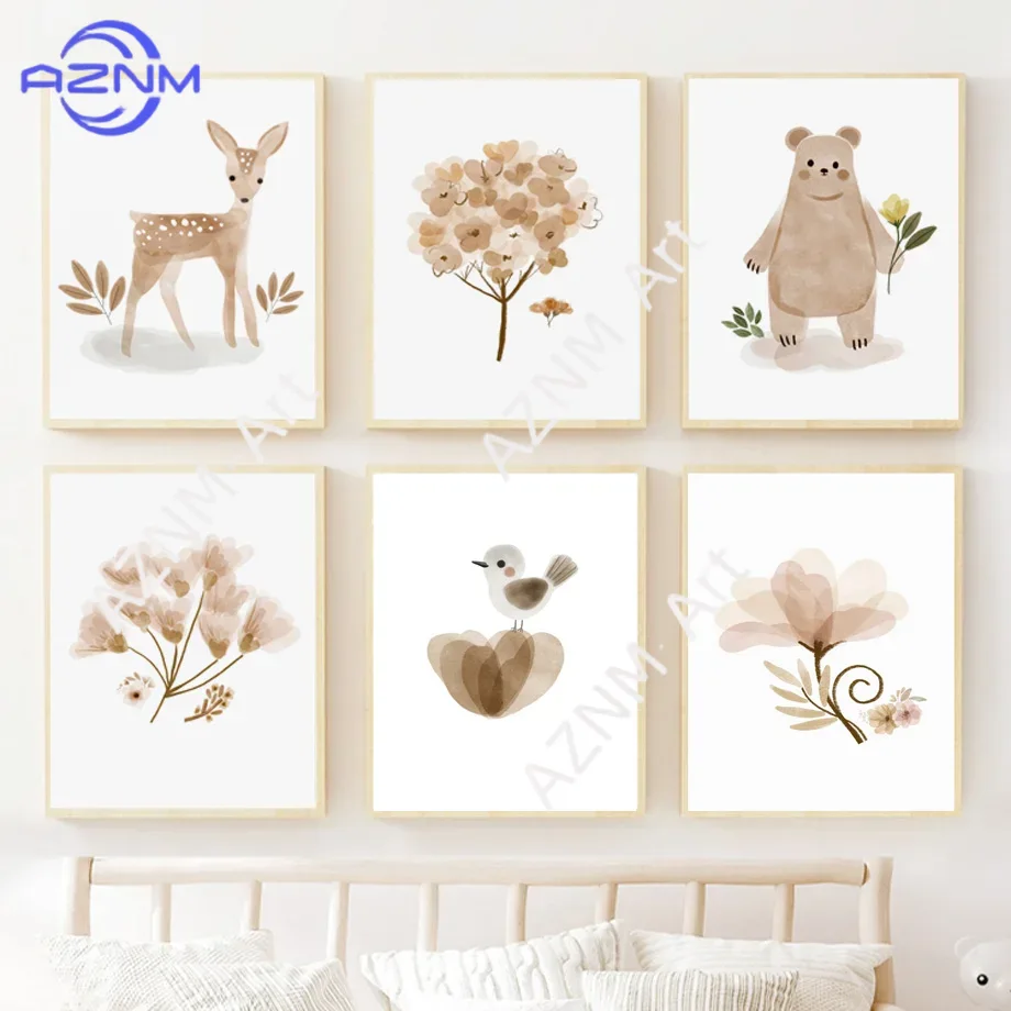 Настенный декор в стиле бохо д – обзор и цена Baby Nursery Prints