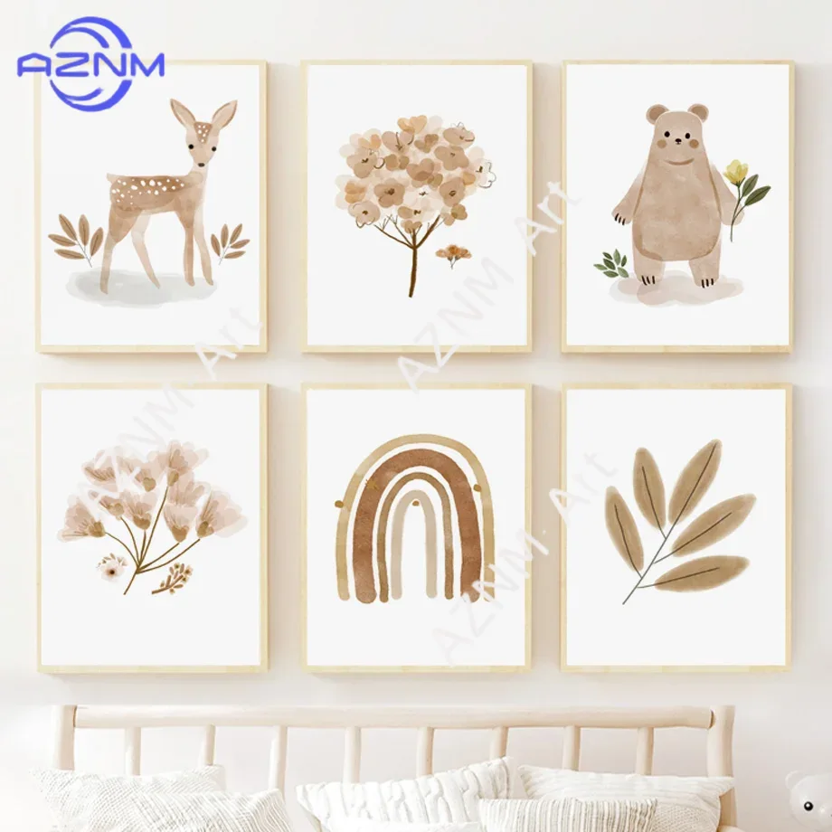 Настенный декор в стиле бохо д – обзор и цена Baby Nursery Prints