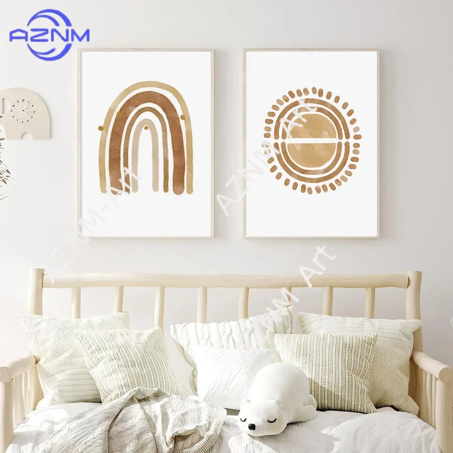 Настенный декор в стиле бохо д – обзор и цена Baby Nursery Prints