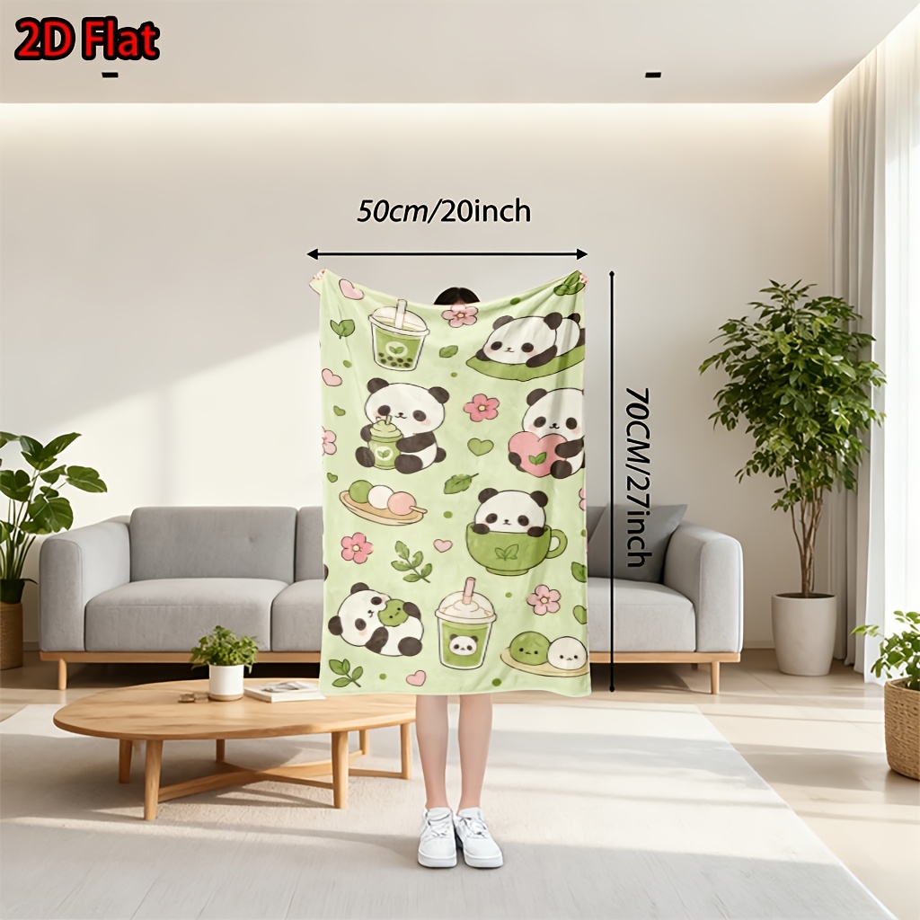 Милый плед с изображением панд – обзор и цена Baby Nursery Green
