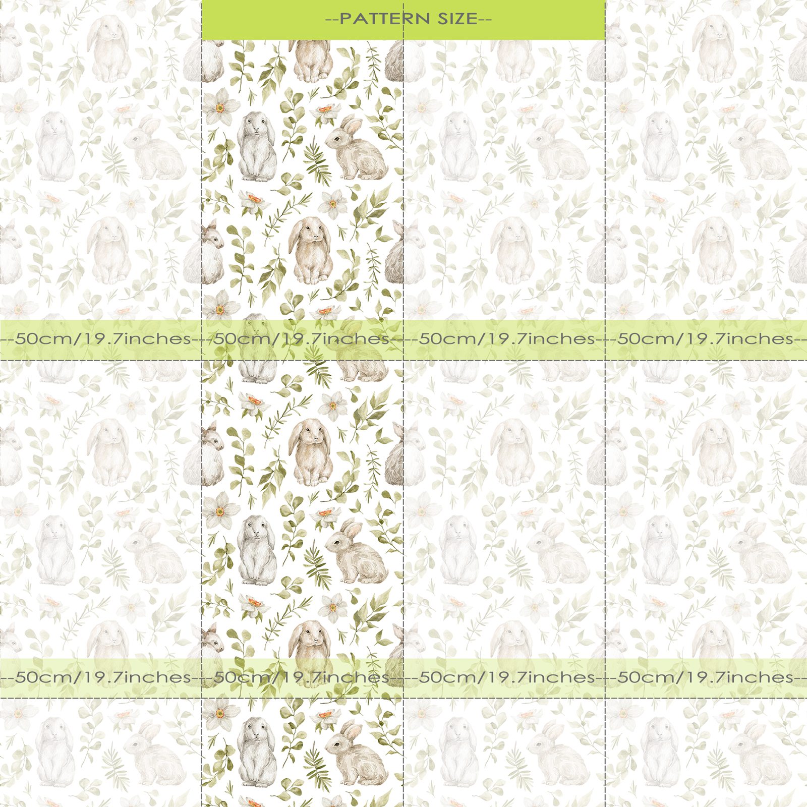 Обои с кроликом, обои для детс – обзор и цена Baby Nursery Green