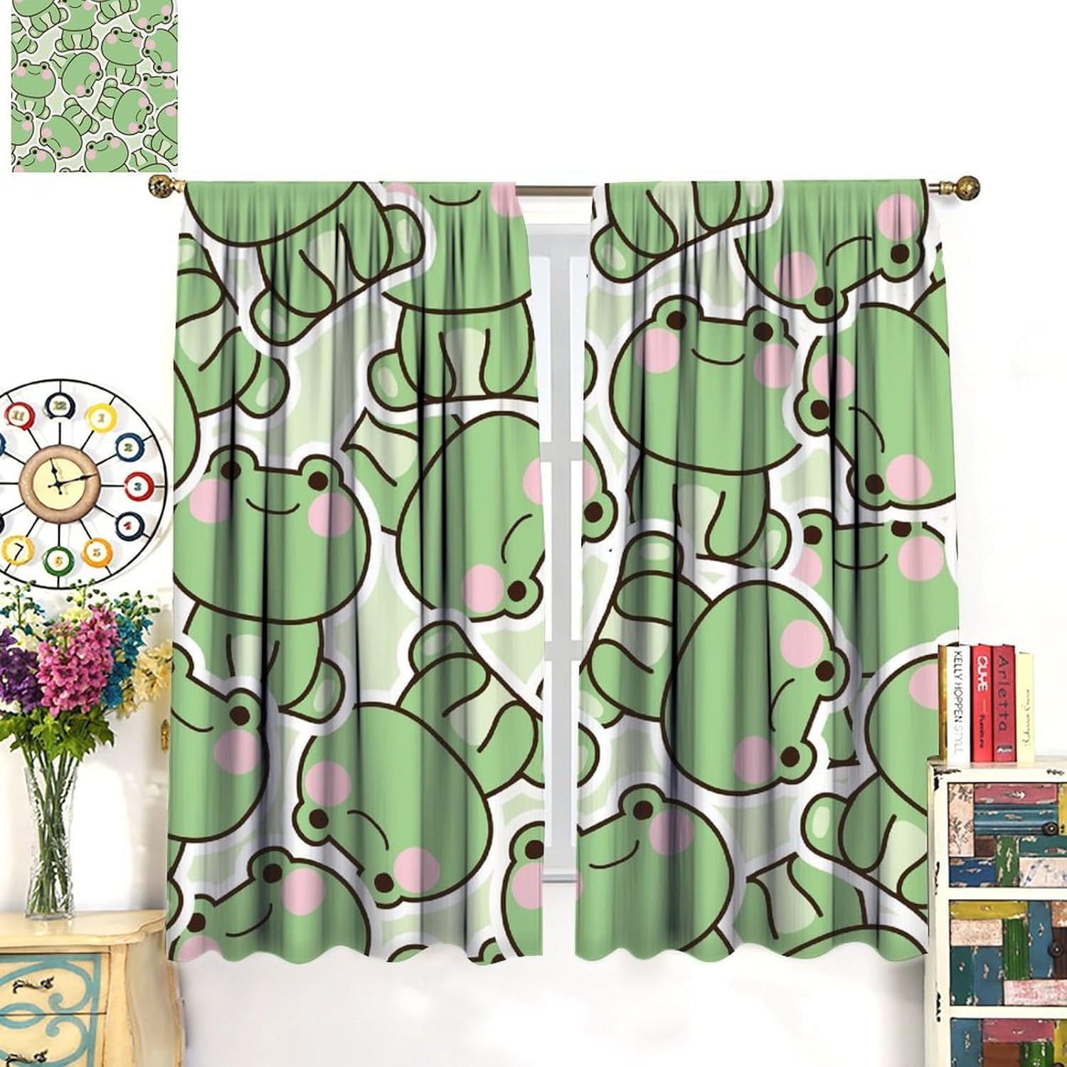 Милые шторы с рисунком зеленой – обзор и цена Baby Nursery Green