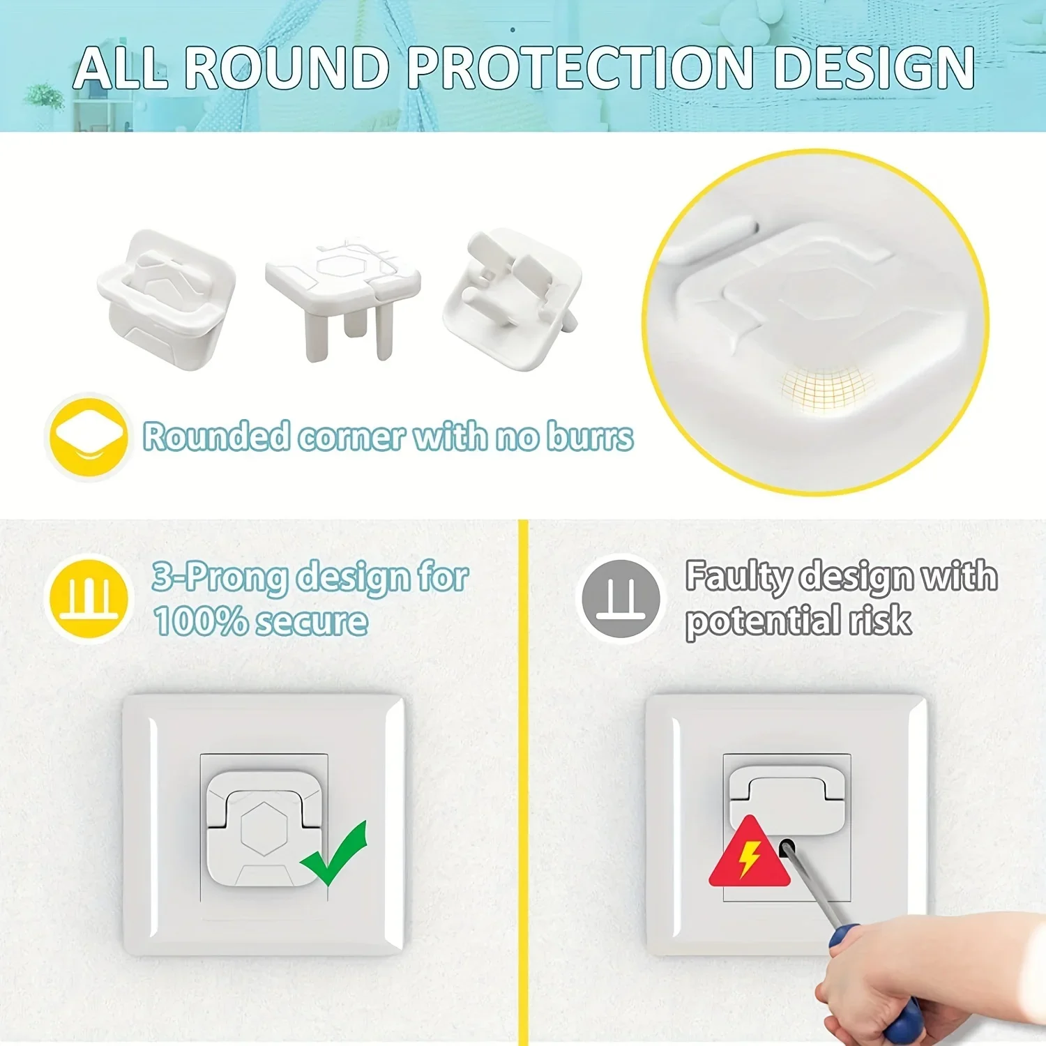 1/3/5/10/20 шт. защитные колпа – обзор и цена Outlet Cover Childproof