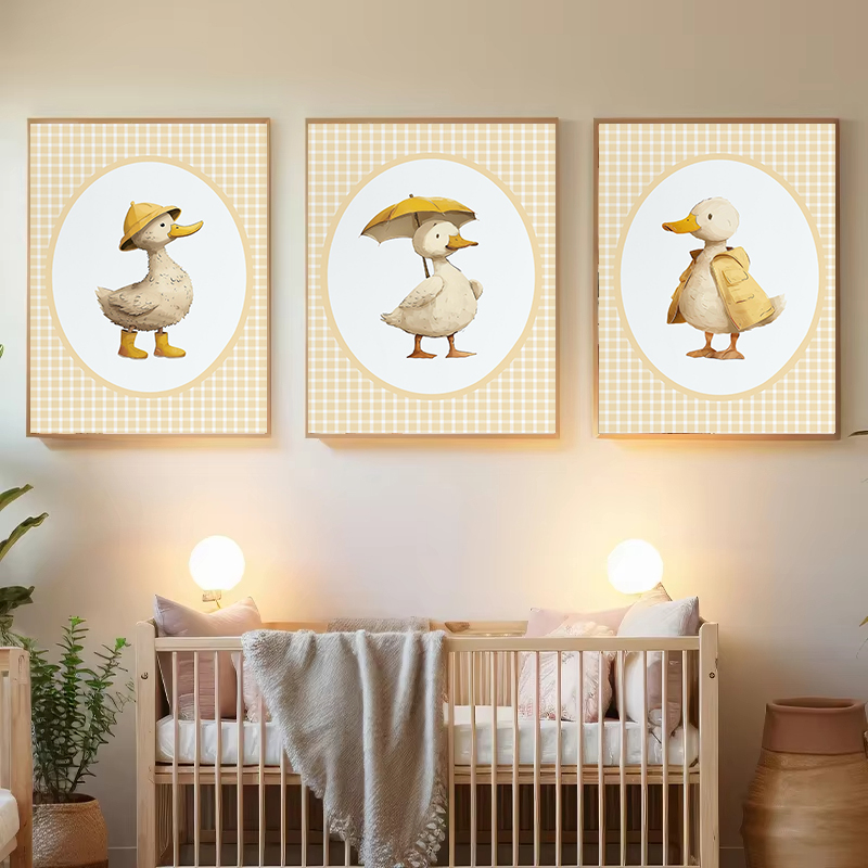 Постер на холсте «Маленькая ут – обзор и цена Baby Nursery Yellow Walls