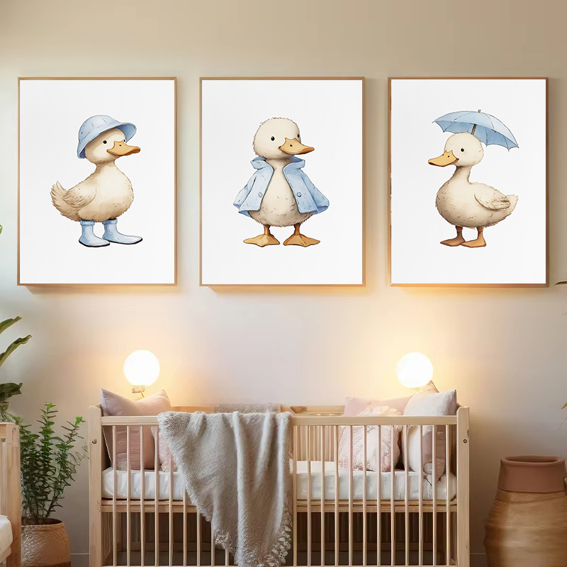Постер на холсте «Маленькая ут – обзор и цена Baby Nursery Yellow Walls