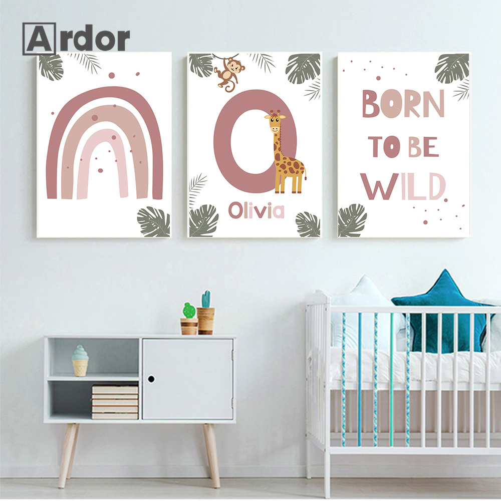 Плакаты с животными в скандина – обзор и цена Baby Nursery Animal Pictures