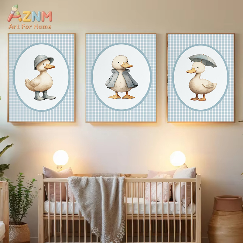Настенный холст AZNM с милой у – обзор и цена Baby Nursery Yellow Walls