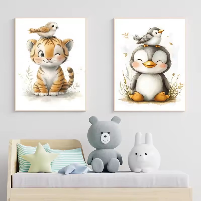 Иллюстрации мультяшных животны – обзор и цена Baby Nursery Animal Pictures