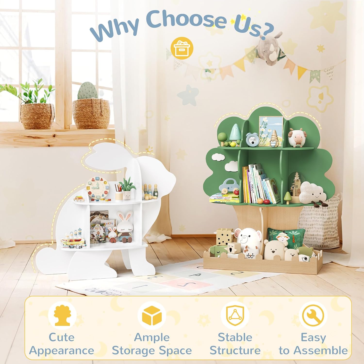 Детская деревянная книжная пол – обзор и цена Baby Nursery Green