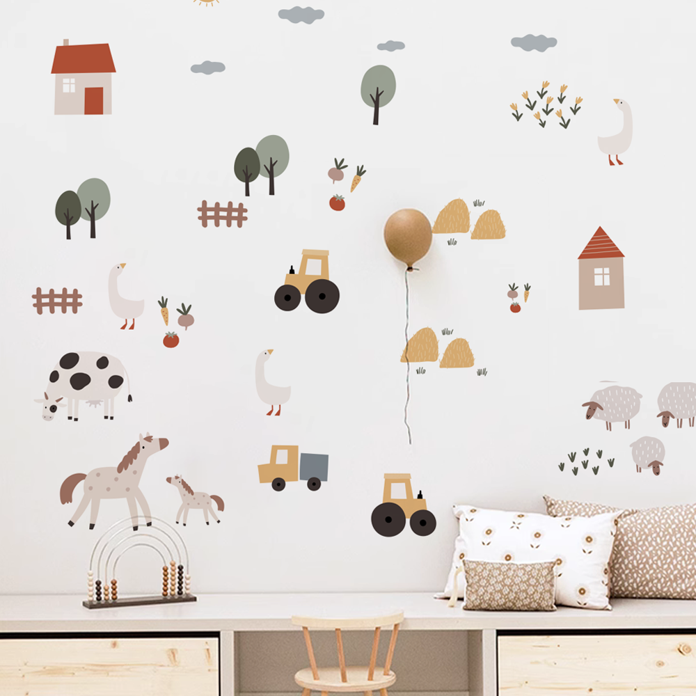 Бохо мультфильм милые коровы ф – обзор и цена Baby Nursery Artwork