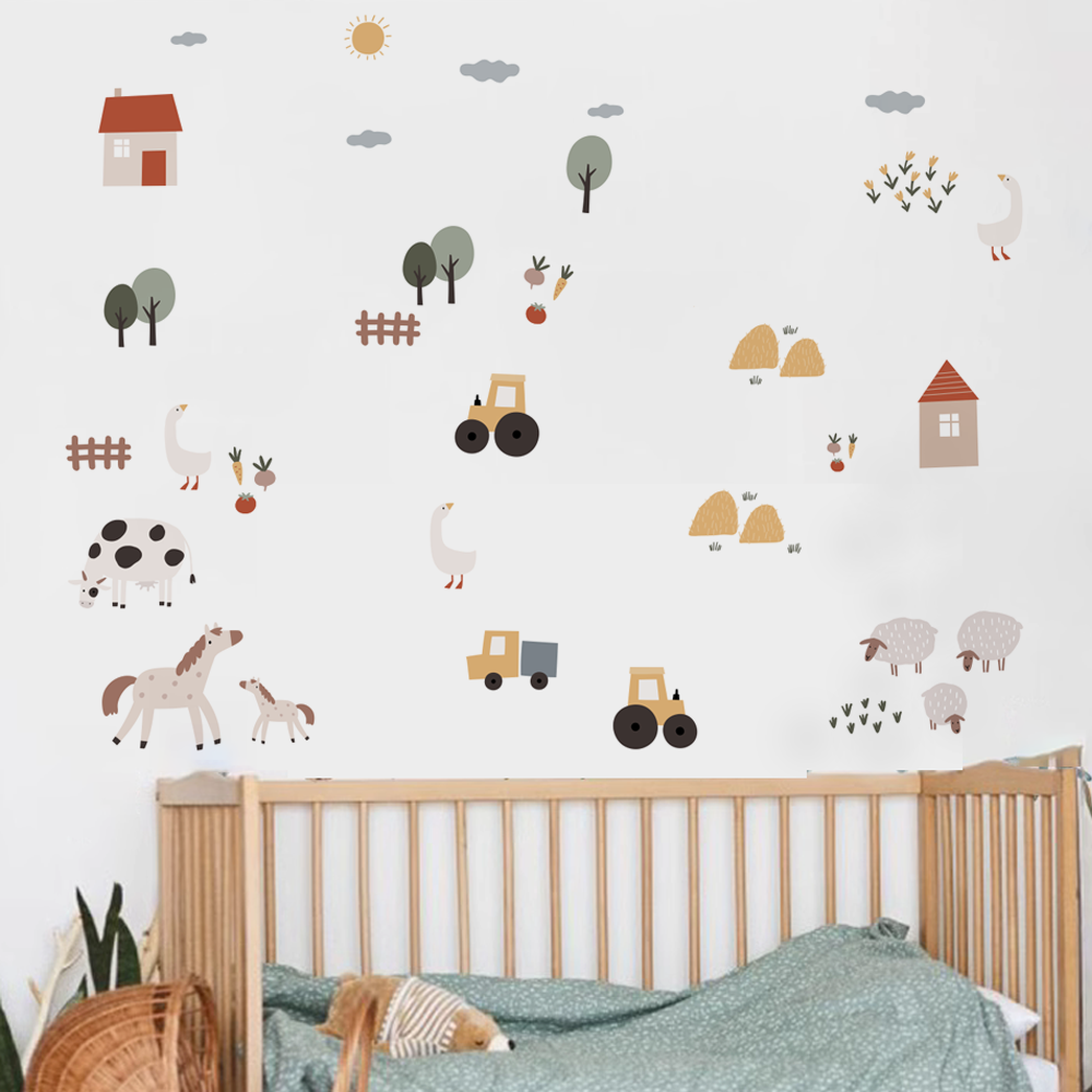 Бохо мультфильм милые коровы ф – обзор и цена Baby Nursery Artwork
