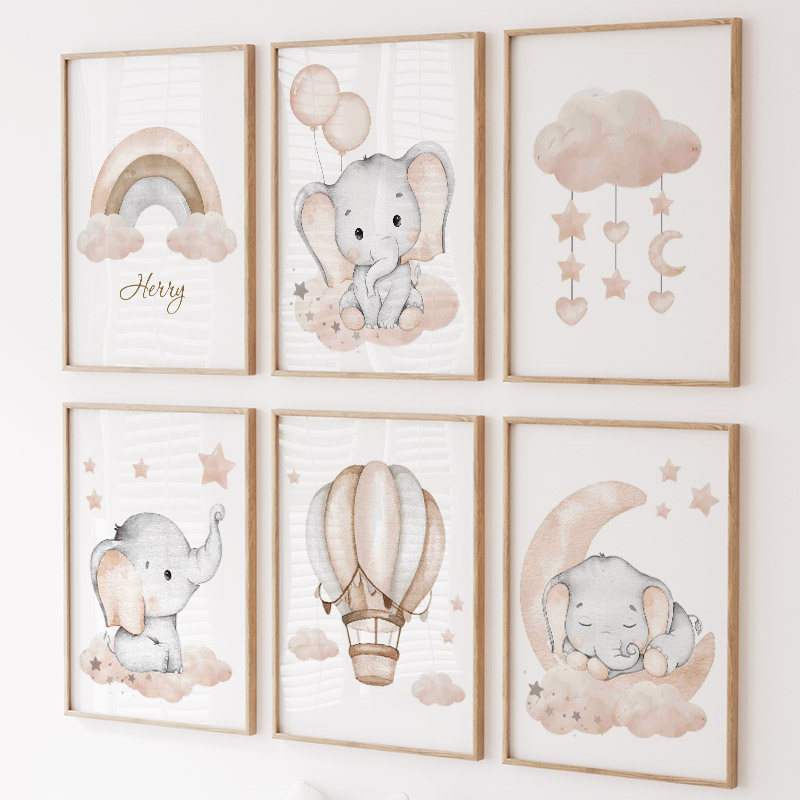 Милый слон, горячий воздушный  – обзор и цена Baby Nursery Animal Pictures