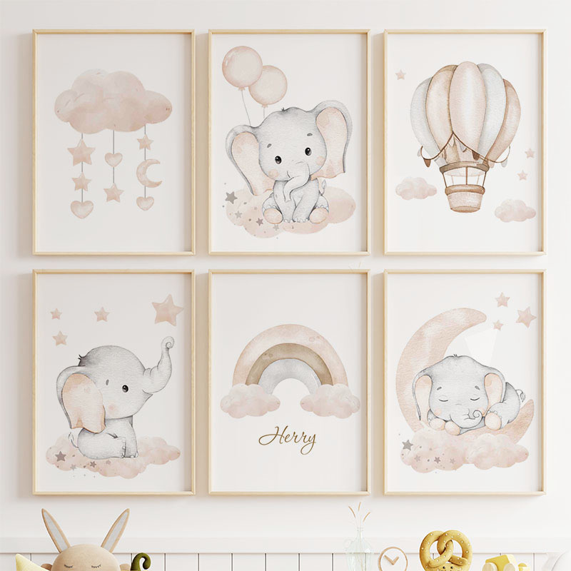 Милый слон, горячий воздушный  – обзор и цена Baby Nursery Animal Pictures