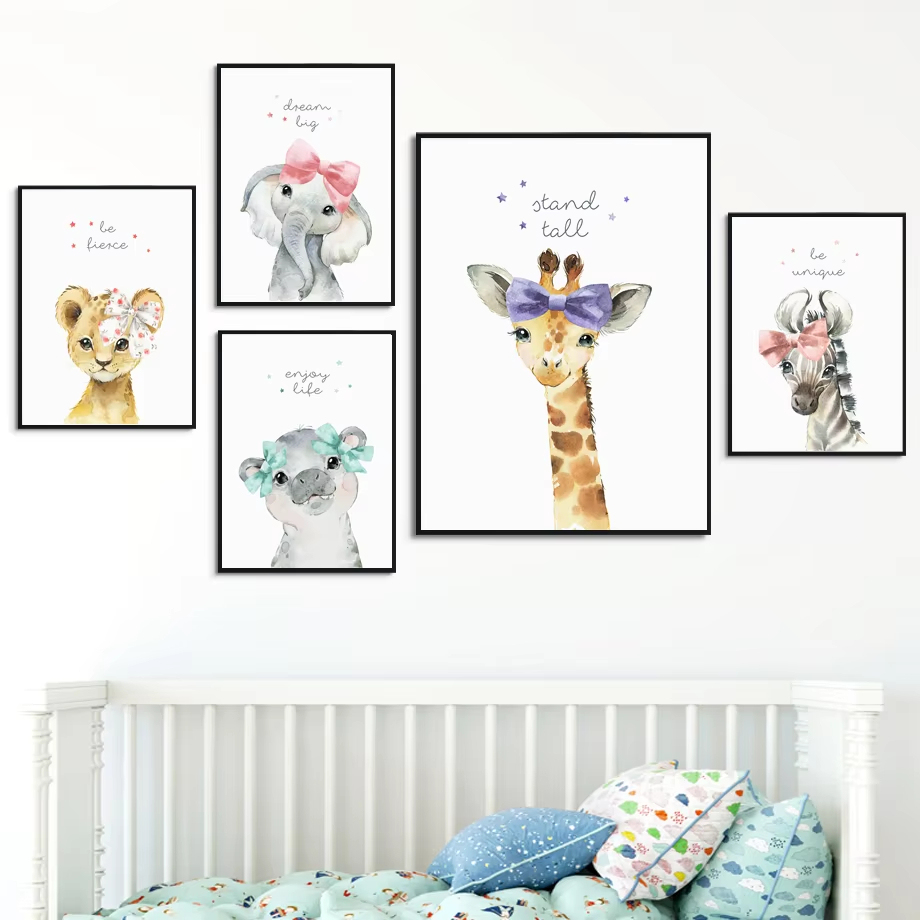 Лев Зебра Жираф Слон Бегемот Ц – обзор и цена Baby Nursery Animal Pictures