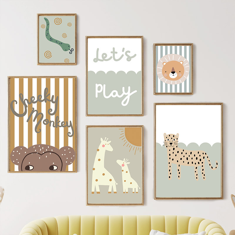 Мультяшные изображения жирафа, – обзор и цена Baby Nursery Animal Pictures