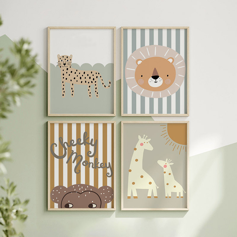 Мультяшные изображения жирафа, – обзор и цена Baby Nursery Animal Pictures