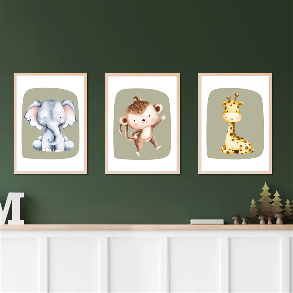 Милая обезьяна, зебра, жираф,  – обзор и цена Baby Nursery Green