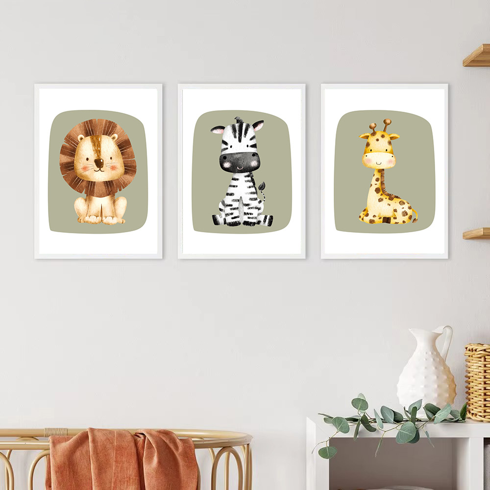Милая обезьяна, зебра, жираф,  – обзор и цена Baby Nursery Green