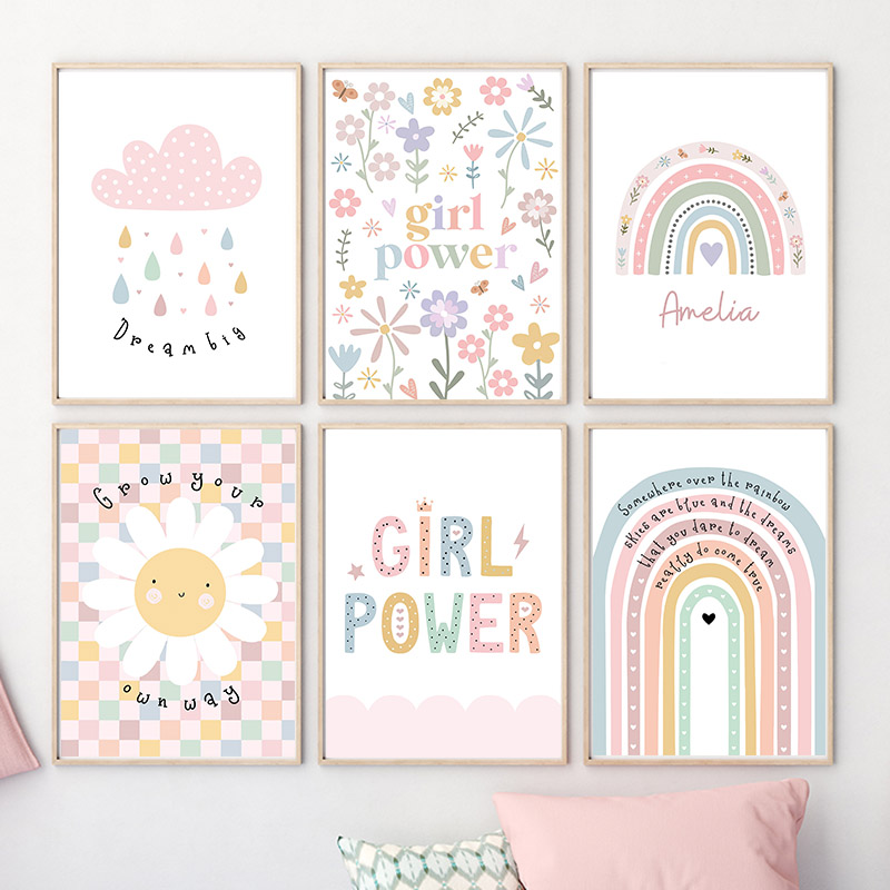 Солнце Цветок Радуга Облако Се – обзор и цена Baby Nursery Prints