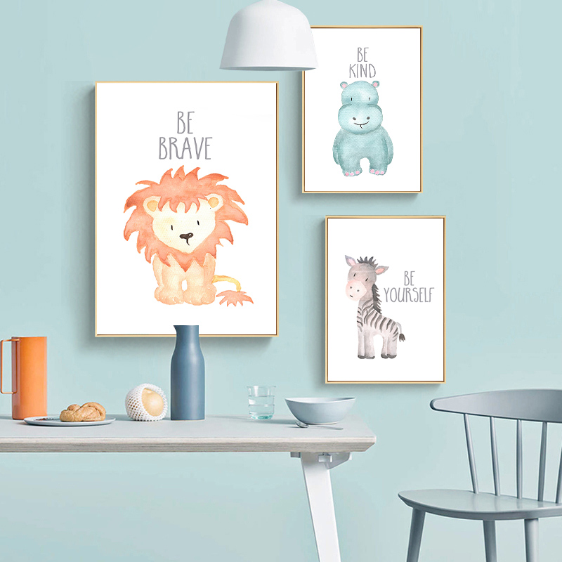 Детские животные, лев, слон, ж – обзор и цена Baby Nursery Animal Pictures